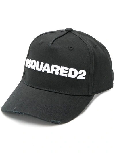Shop Dsquared2 Caps & Hats In Nero Bian