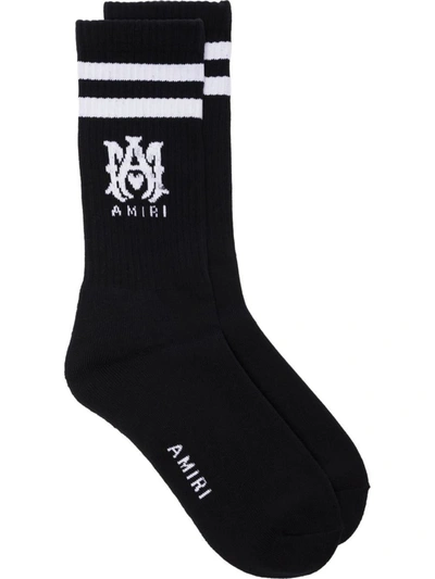 Shop Amiri Socks In Black