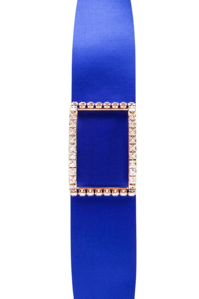 Roger Vivier Crystal Buckle Belt In U615