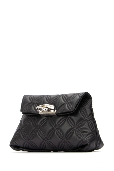 Alexander Mcqueen Sculptural Large Pouch In Black