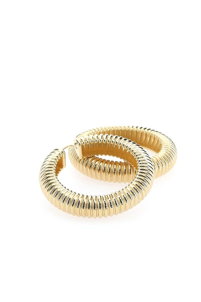Amina Muaddi Large Jah Earrings In Gold