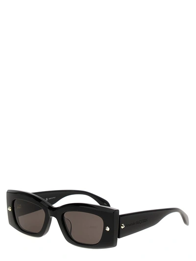 Shop Alexander Mcqueen 'spike Studs' Sunglasses In Black