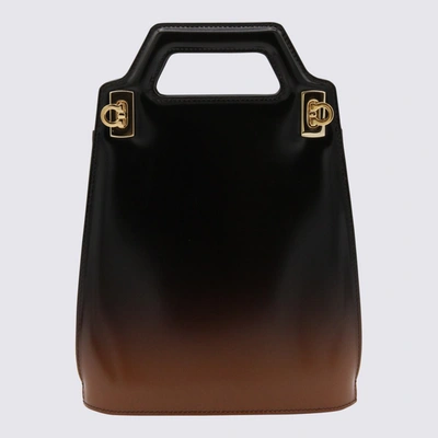 Shop Ferragamo Bags In Cuoio/dark Brown