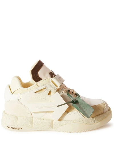 Shop Off-white Puzzle Leather Sneakers