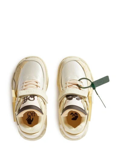 Shop Off-white Puzzle Leather Sneakers