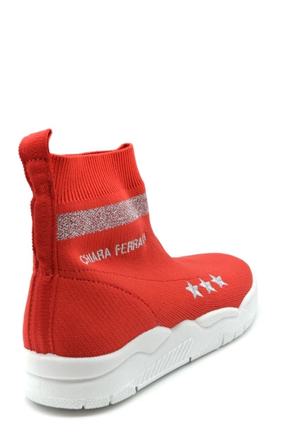 Shop Chiara Ferragni High-top Sneakers In Red