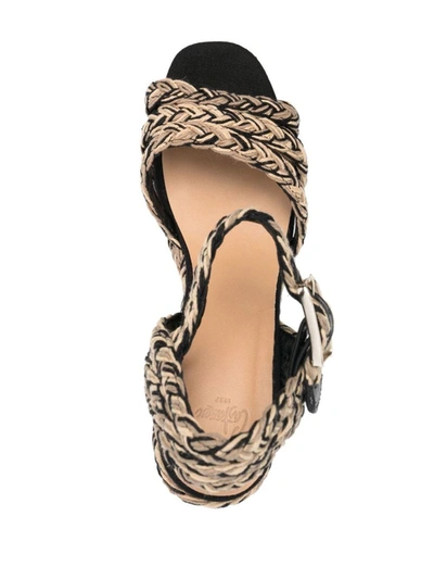 Shop Castaã±er Castañer 'fabi' Platform Sandals In Spotted
