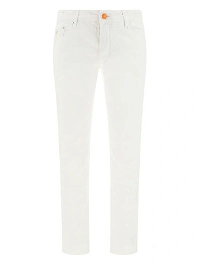 Shop Hand Picked Jeans In Bianco Ottico