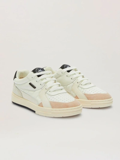 Shop Palm Angels University Sneakers Shoes In White