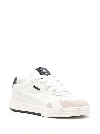 Shop Palm Angels University Sneakers Shoes In White