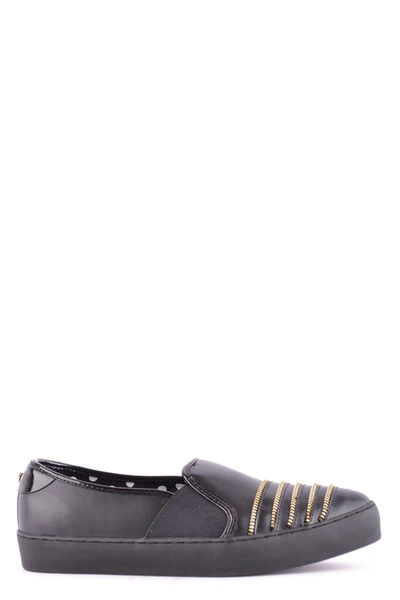 Shop Armani Jeans Moccasins In Black