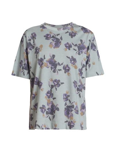 Shop Dries Van Noten Women's Heydu Floral T-shirt In Grey