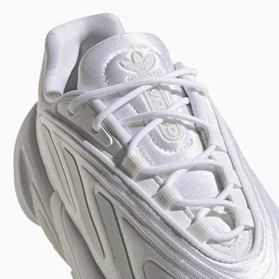 Shop Adidas Originals Ozelia Low Trainer In White