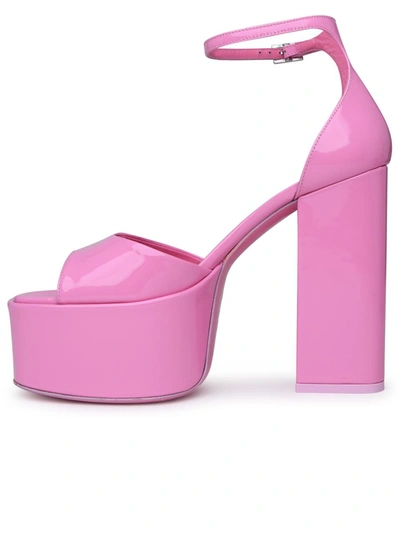 Shop Paris Texas Rose Patent Tatiana Sandals In Pink