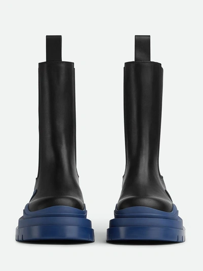 Shop Bottega Veneta Chelsea Tire Boots Shoes In Black