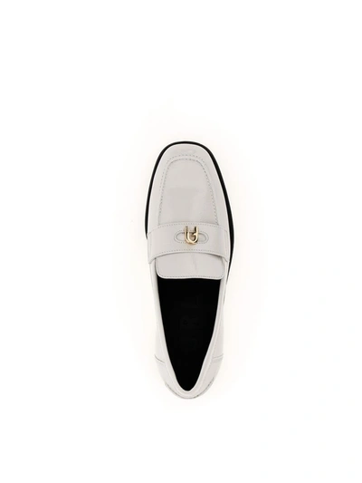 Shop Furla ' 1927' Loafers In White