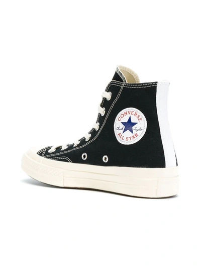 Shop Comme Des Garçons Converse Comme Des Garçons Play X Converse Converse High Heart Logo Sneakers Shoes In Black