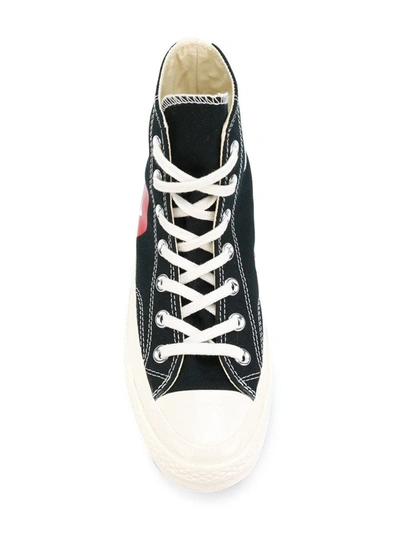 Shop Comme Des Garçons Converse Comme Des Garçons Play X Converse Converse High Heart Logo Sneakers Shoes In Black