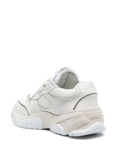 Shop Axel Arigato White  Catfish Lo Chunky Sneakers In Leather Woman