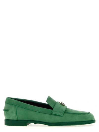 Shop Furla ' 1927' Loafers In Green