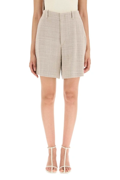 Shop By Malene Birger 'paccas' Cotton Shorts In Beige