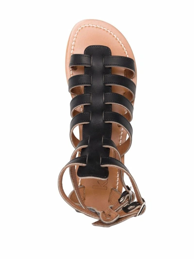 Kjacques K Jacques St Tropez Sandals Black In Black