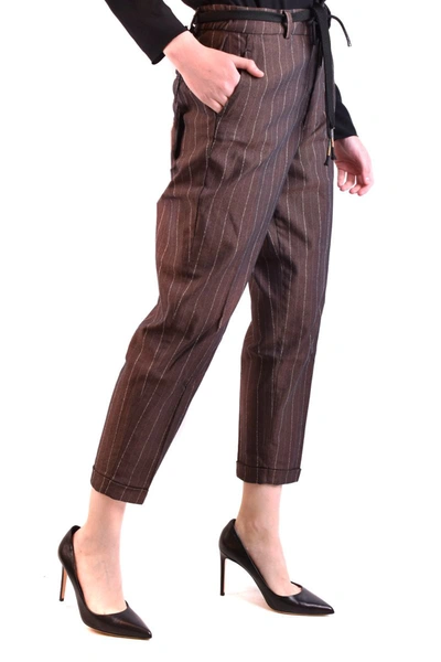 Mason's Women's Brown Other Materials Pants In Brown