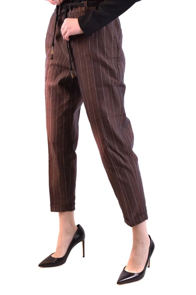 Mason's Women's Brown Other Materials Pants In Brown
