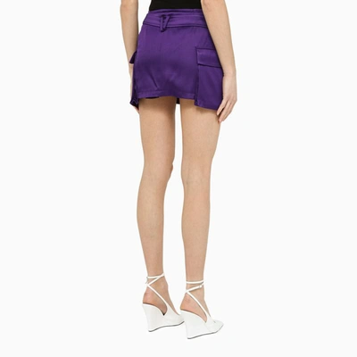 Shop Versace Medusa '95 Cargo Skirt In Purple