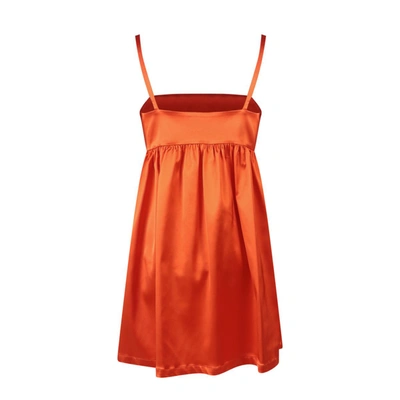 Shop Semicouture Dress In Orange