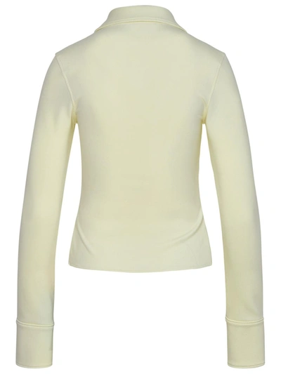 Shop Off-white Viscose Cream Polyamide Shirt