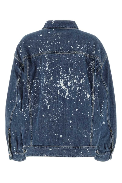 Dsquared2 Distressed-effect Denim Jacket In Printed
