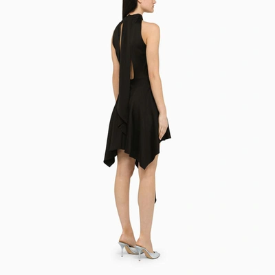 Shop Stella Mccartney Asymmetrical Dress In Black