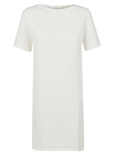 Shop Liviana Conti Short Viscose Dress In White