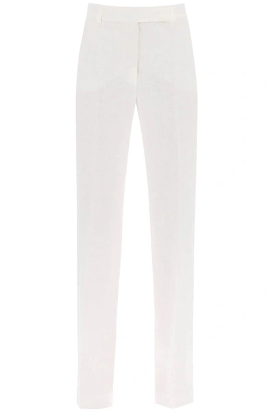 Shop Hebe Studio 'loulou' Linen Pants In White