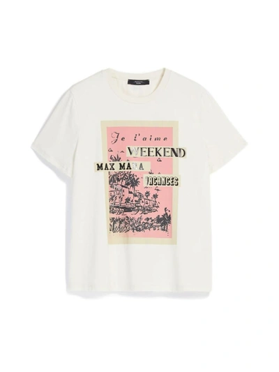 Shop Weekend Max Mara T-shirts & Tops In Ivory