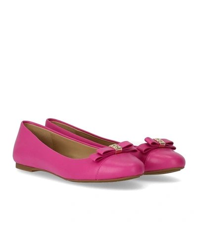 Shop Michael Kors Andrea Fuchsia Ballet Flat Shoe In Fucsia