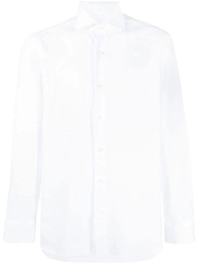 Shop Borrelli Long-sleeve Shirt In White