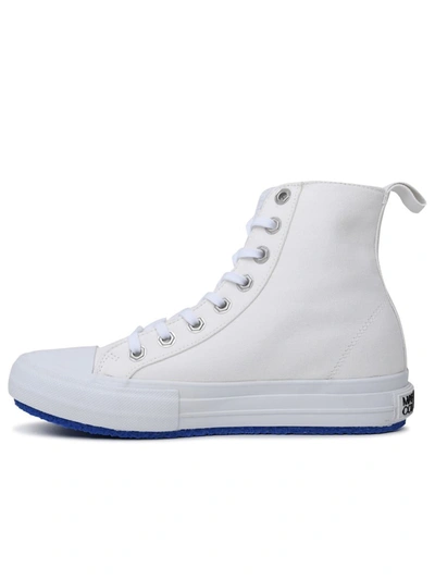 Shop Marcelo Burlon County Of Milan White Canvas Sneaker