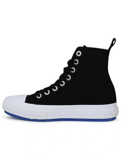 Shop Marcelo Burlon County Of Milan Cross Black Cotton Sneakers In White