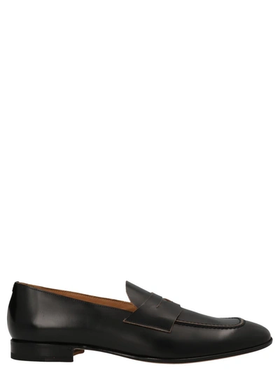 Shop Lidfort 'antik' Loafers In Black