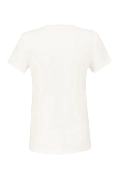 Shop Max Mara Darling - Cotton T-shirt With Print In White