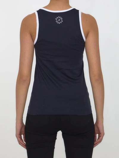 Shop Patou Swimmer Tank Top In Blue