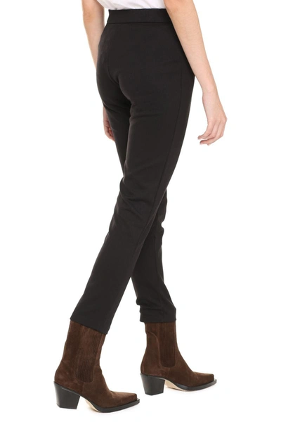 Shop Max Mara Cropped Straight-leg Trousers In Black