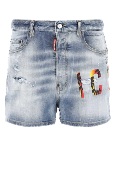 Shop Dsquared2 Dsquared Shorts In Blue
