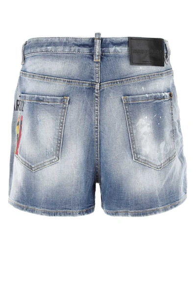 Shop Dsquared2 Dsquared Shorts In Blue
