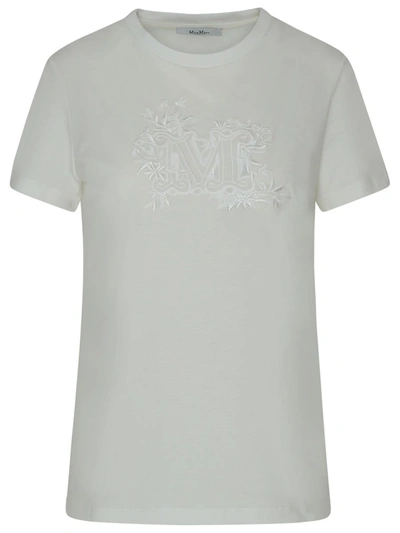 Shop Max Mara White Cotton Sacha T-shirt