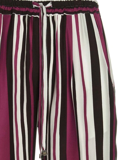 Shop Kiton Striped Pants In Multicolor