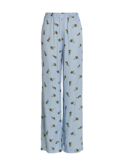 Shop Sleeper 'blossom' Pants In Light Blue