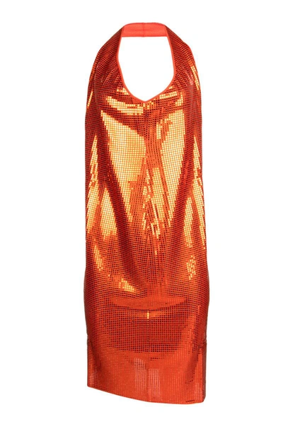 Bottega Veneta Sequin Embellished Halterneck Dress In 7582